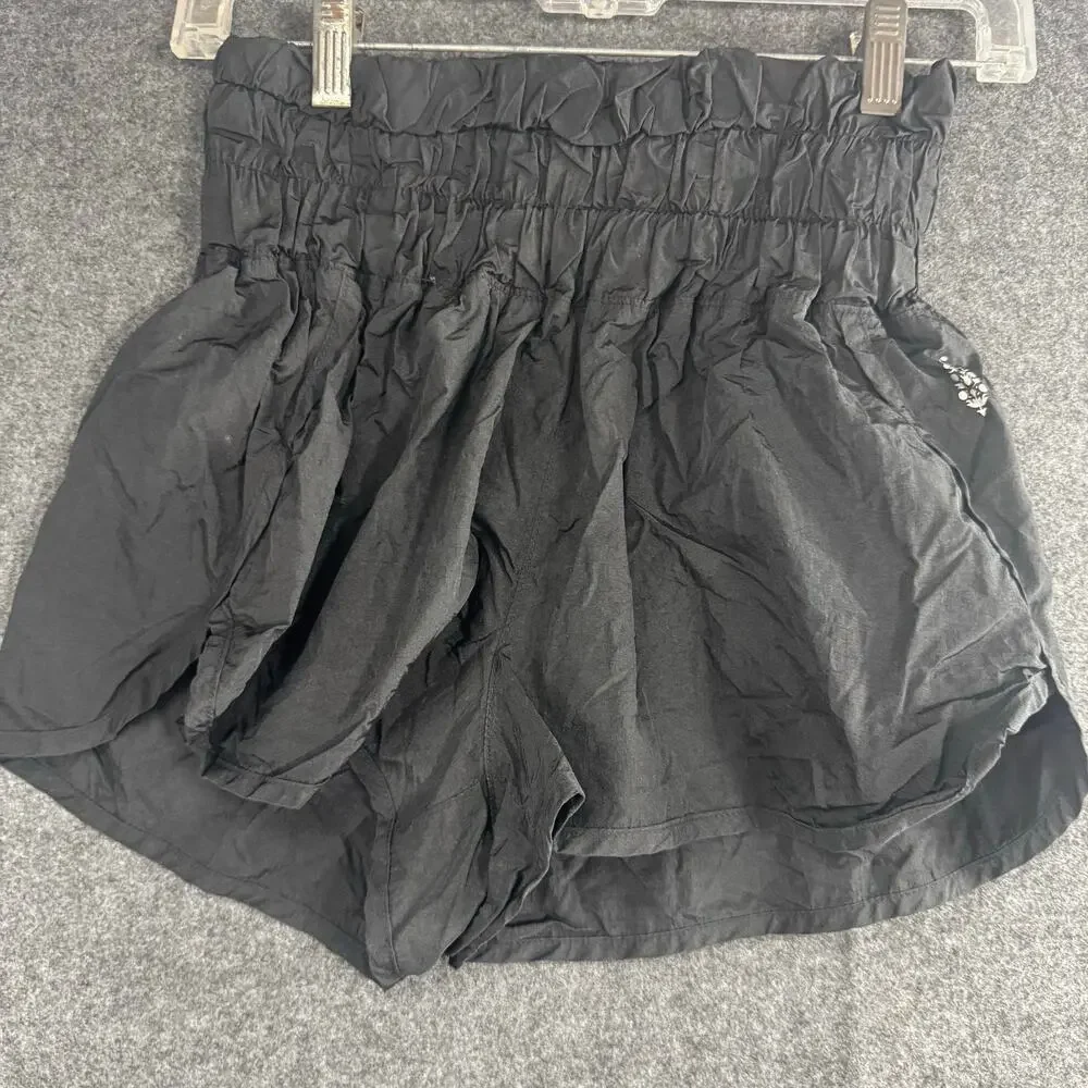 Free People FP Movement The Way Home Shorts Womens‎ Black Lined Running SP